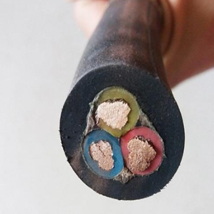 钢丝加强型橡套软电缆 耐磨抗拉