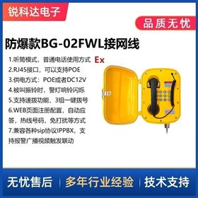 BG-02FW系列网络防爆对讲电话主机